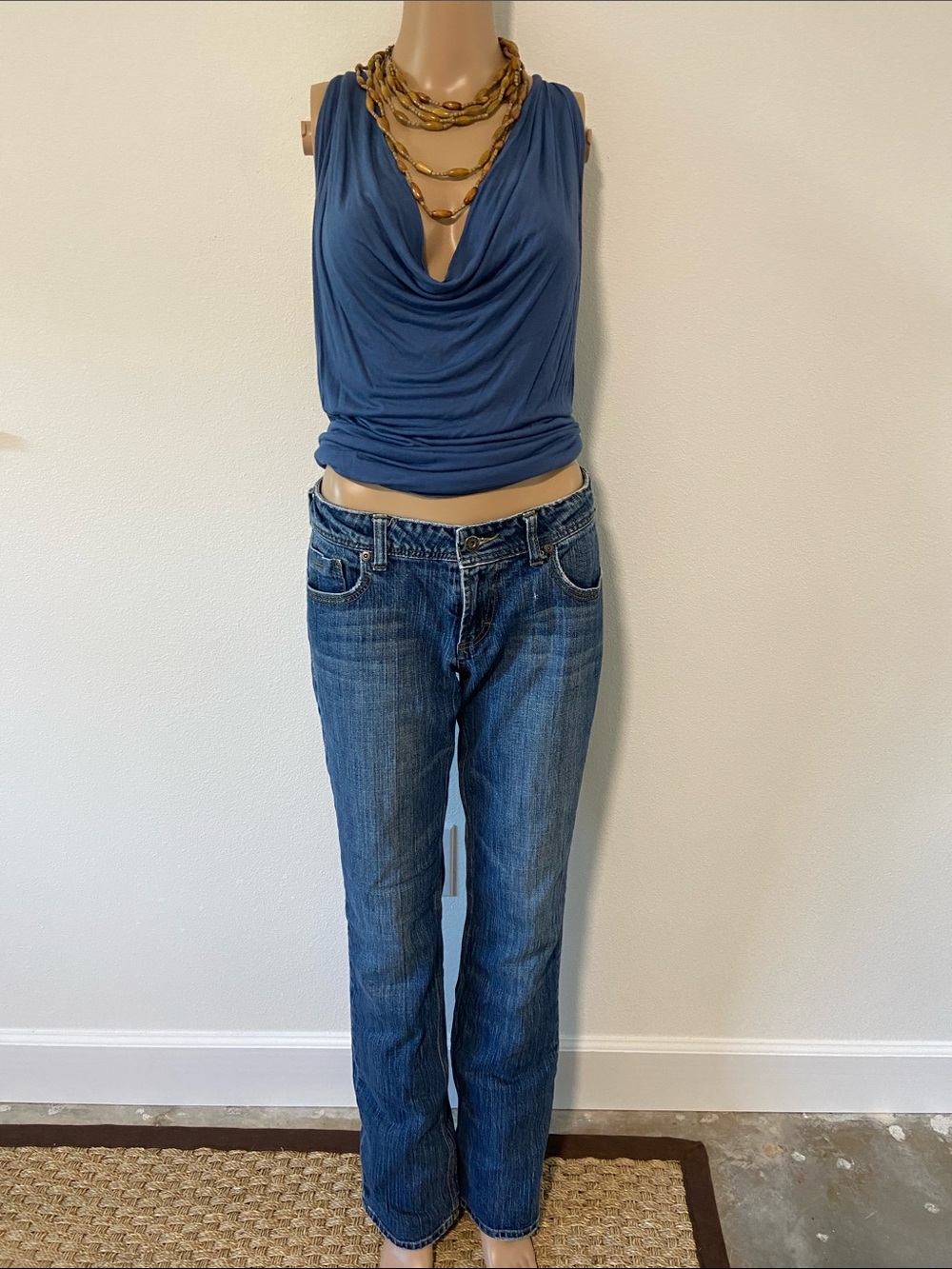 Maurices Women's Straight Leg Jeans in Denim Blue Sz 5/6 long